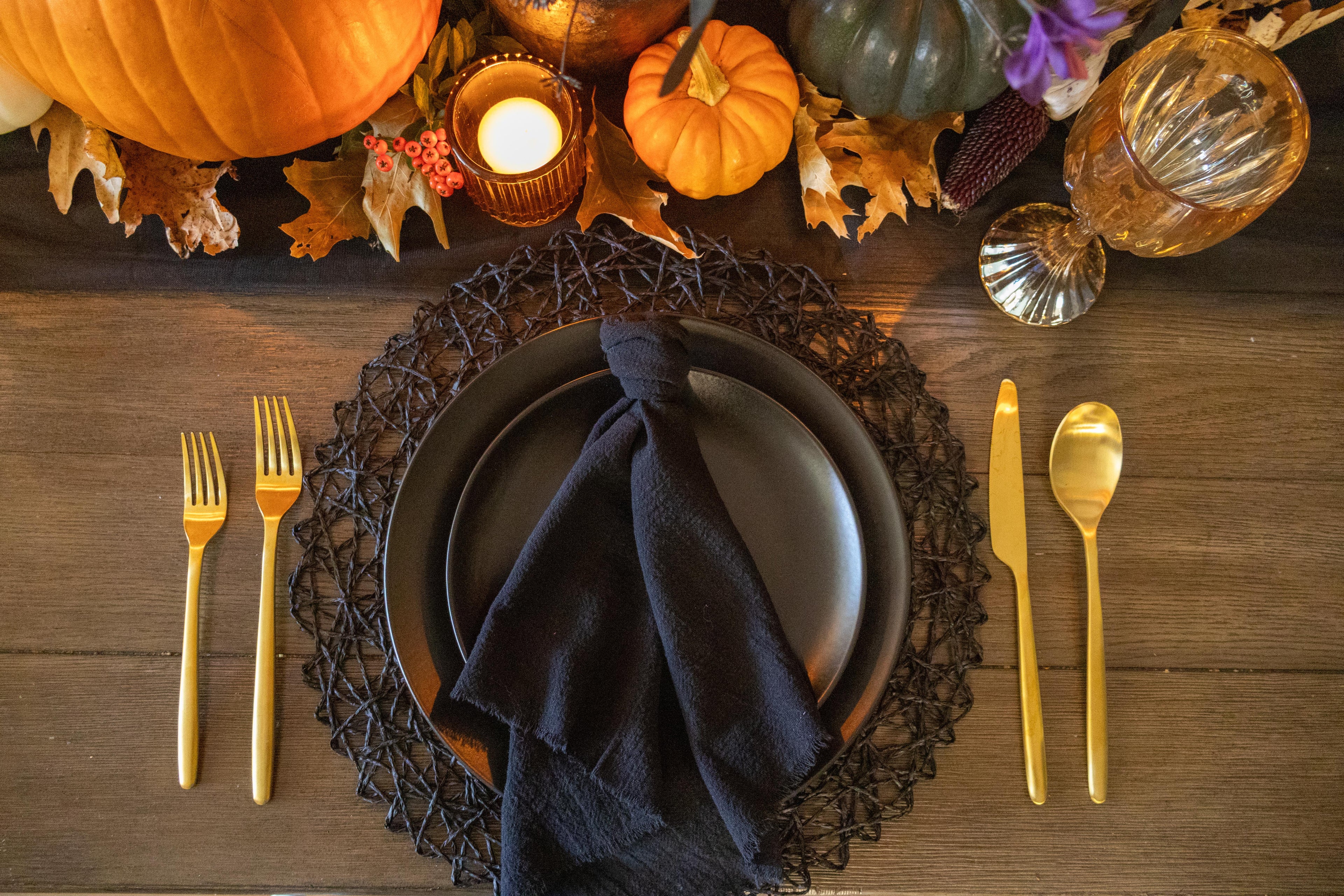 Linen Fringed Napkins - Set of 4