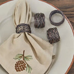Copper Wire Cuff Napkin Ring - Set of 4