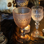 Rippled Glass Goblet