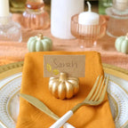 Pumpkin Placecard Holders - Set of 4