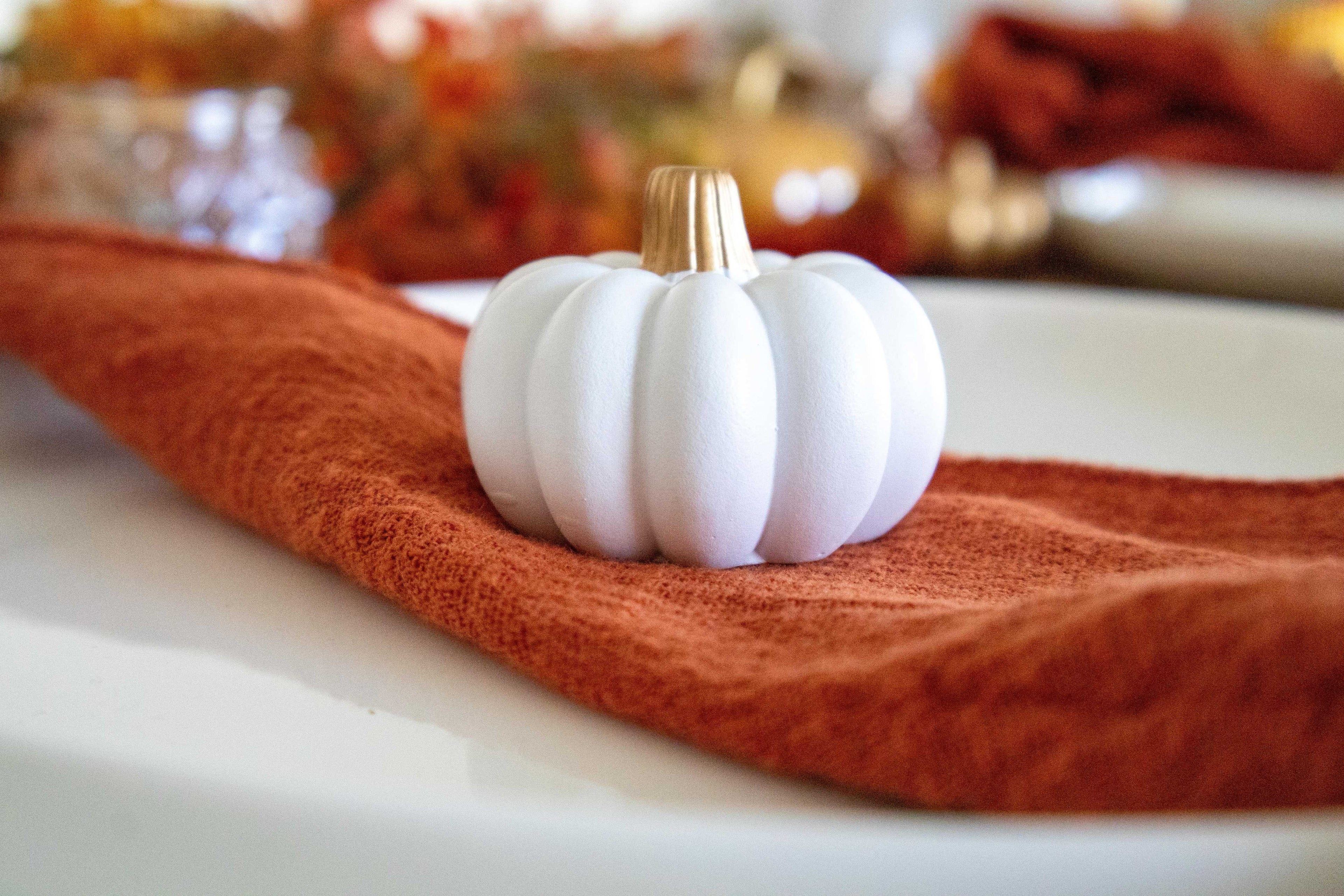 Pumpkin Placecard Holders - Set of 4