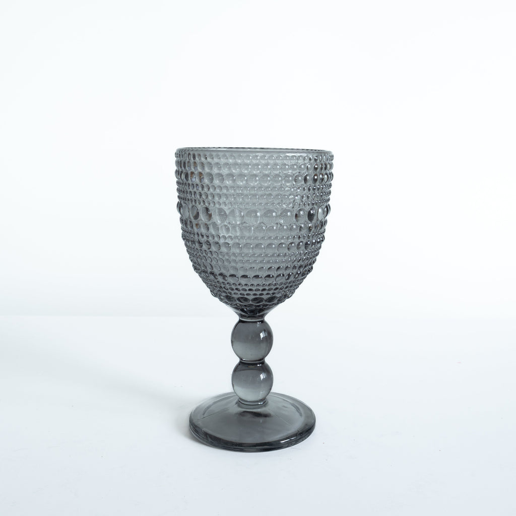 Rippled Glass Goblet