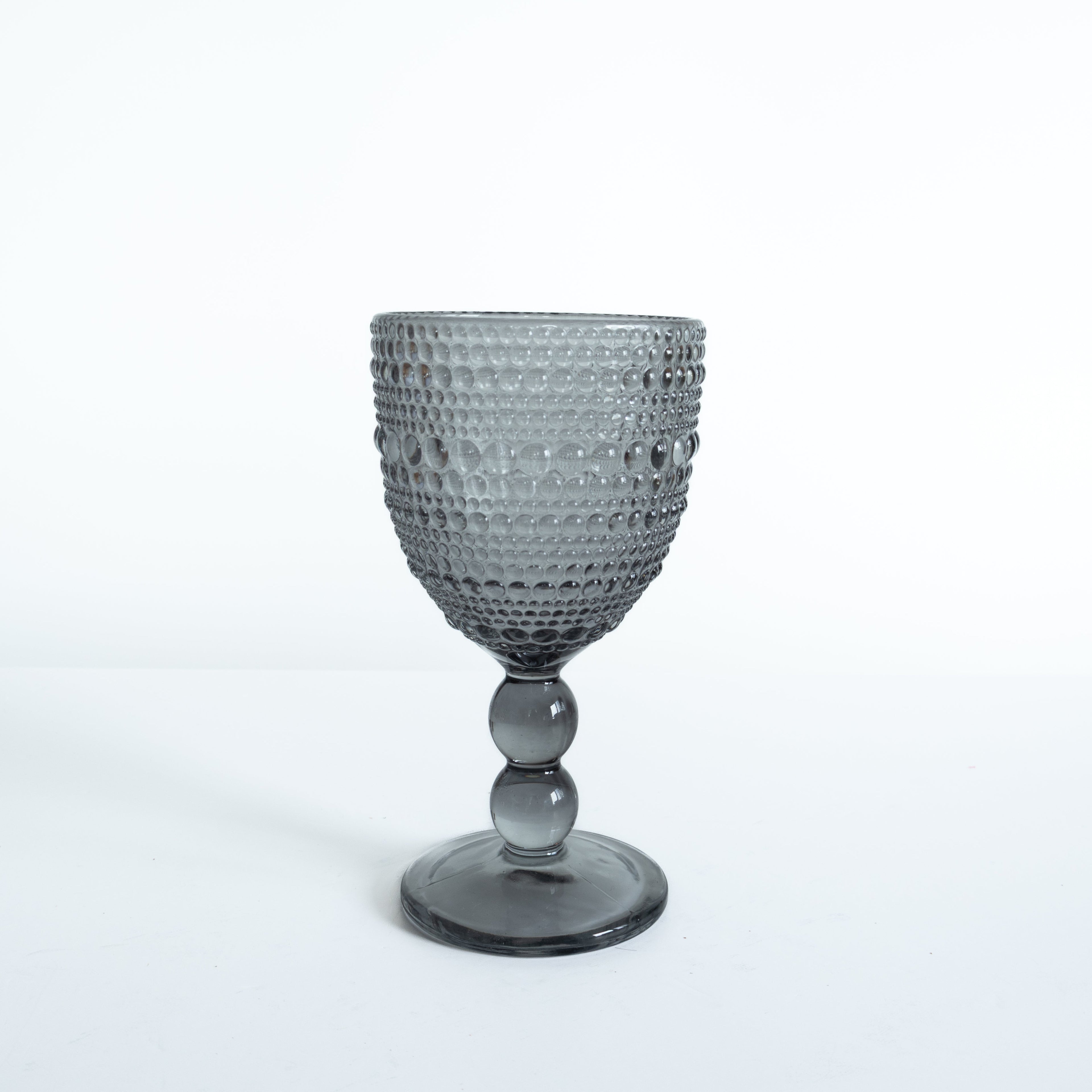 Rippled Glass Goblet