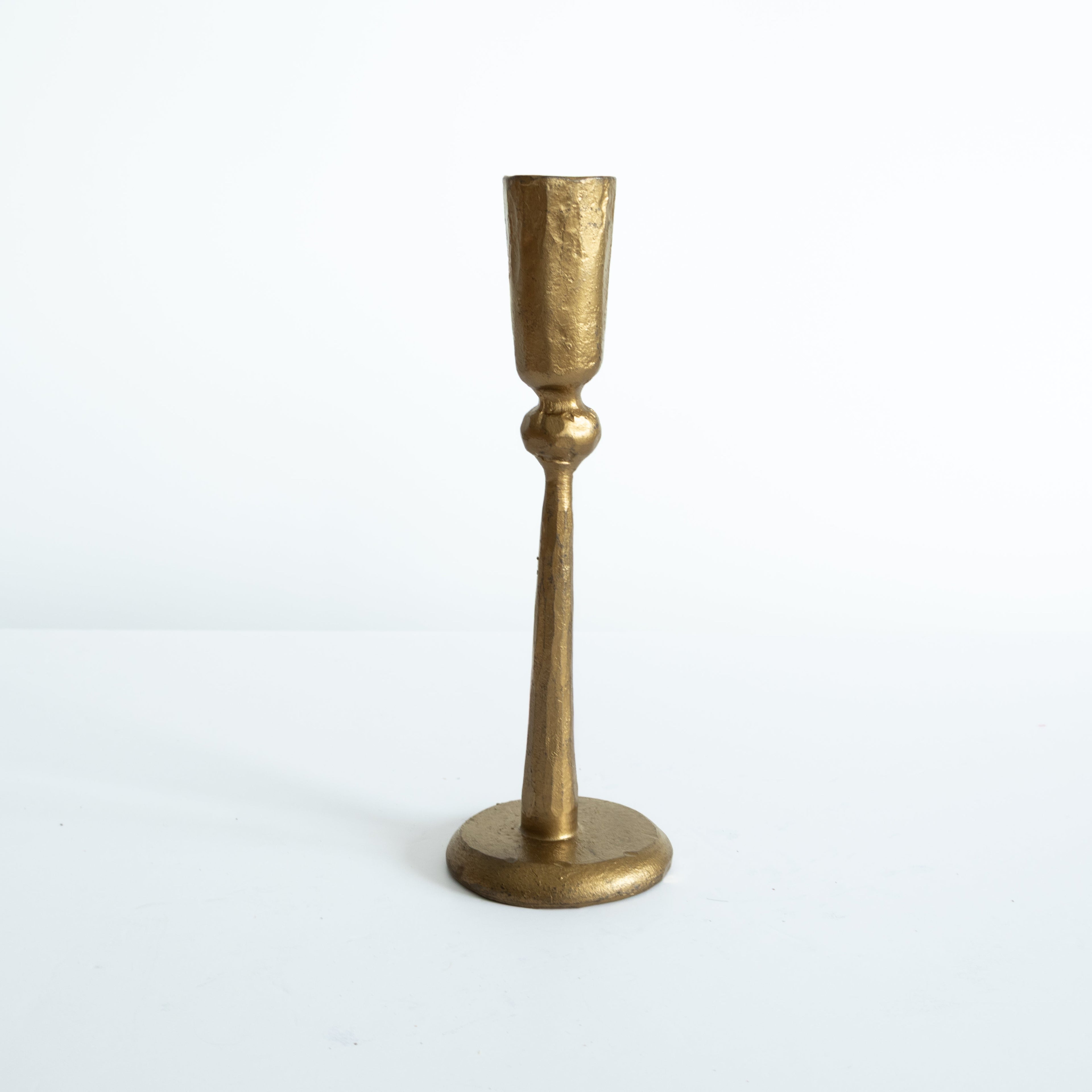 Metal Brass Taper Holders - Set of 2