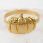 Gold Pumpkin Napkin Ring